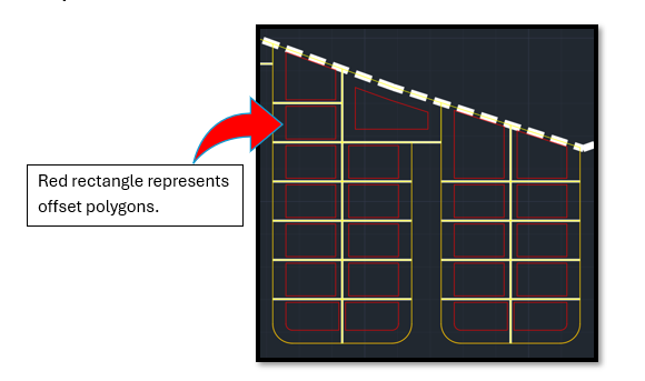 Subdivision polygons after applying road-based offsets