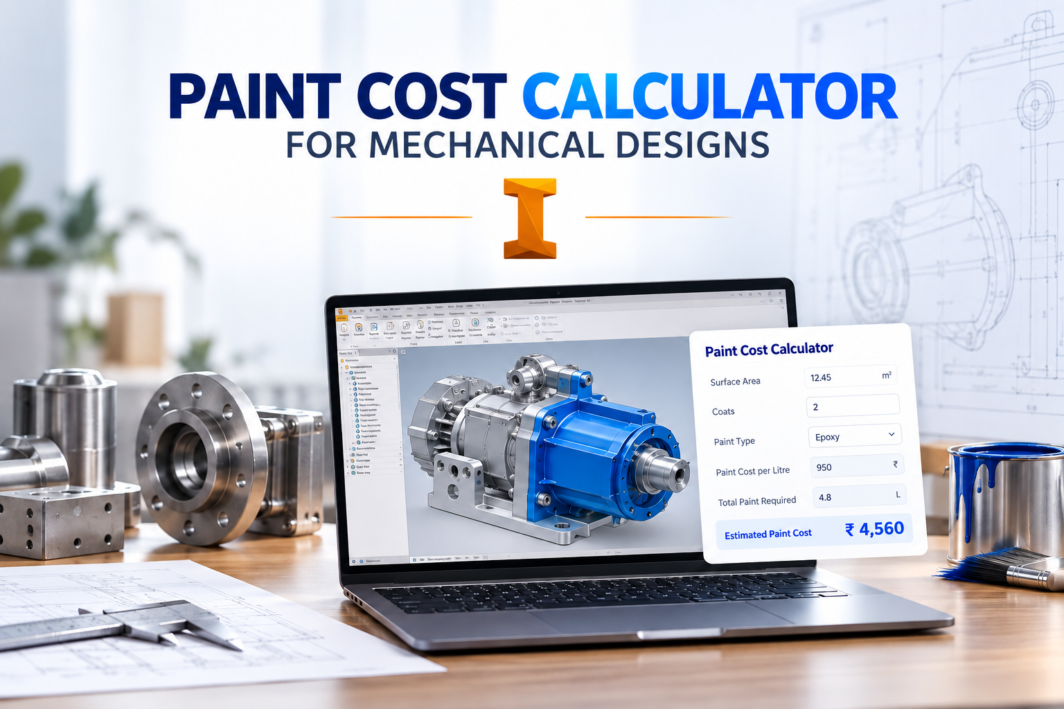 Autodesk Inventor Paint Cost Calculator